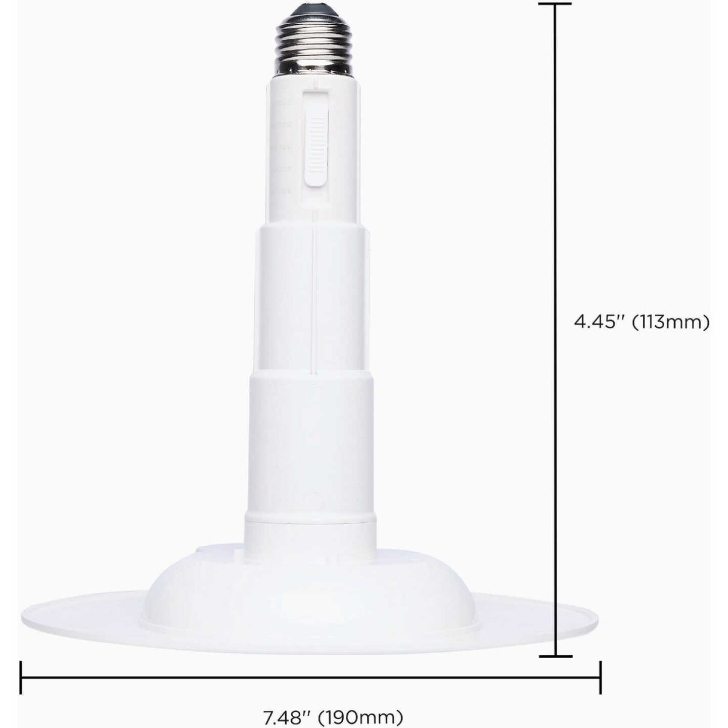Satco 5 In./6 In. 800 Lm. 12W Retrofit White LED CCT-Selectable Recessed Light Kit (2-Pack) Image 3