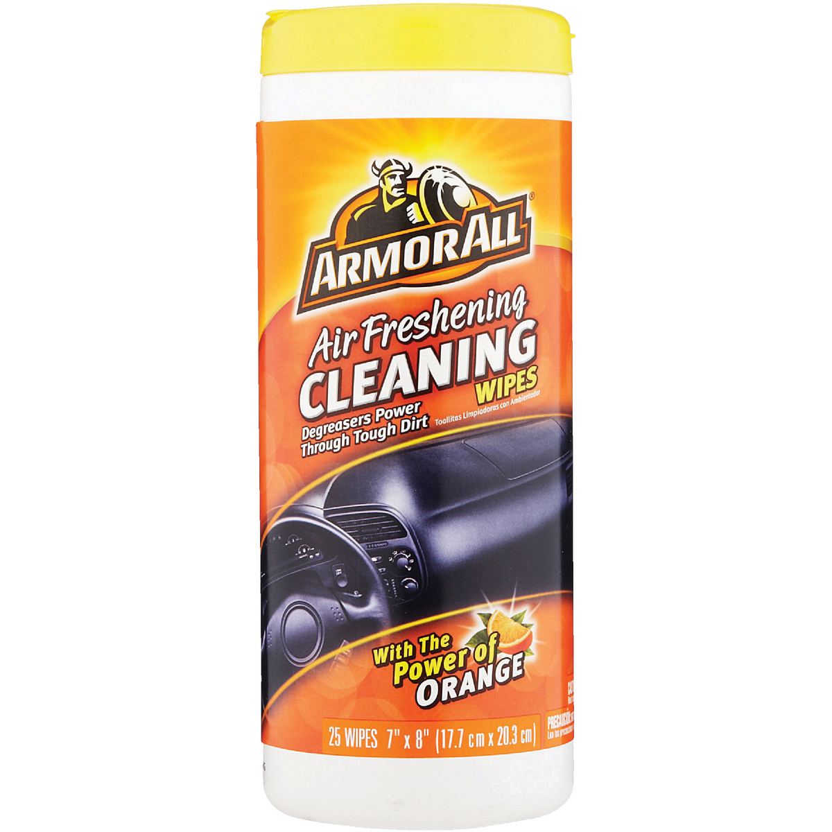 Armor All Orange Air Freshening 7 In. x 8 In. Multi-Purpose Wipes (25-Count)