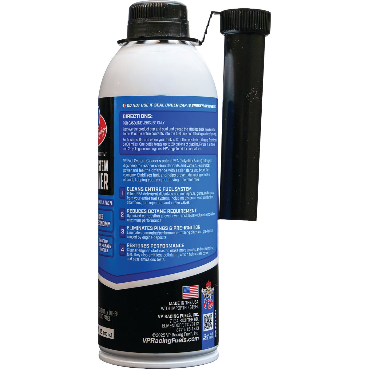 VP Racing Fuels MADDITIVE 16 Fl. Oz. Fuel System Cleaner Image 4
