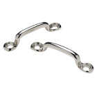 Seachoice 2-11/16 In. L x 11/32 x 1-7/32 In. ID Nickel Plated Brass Wire Battery Eye Strap (2-Pack) Image 1
