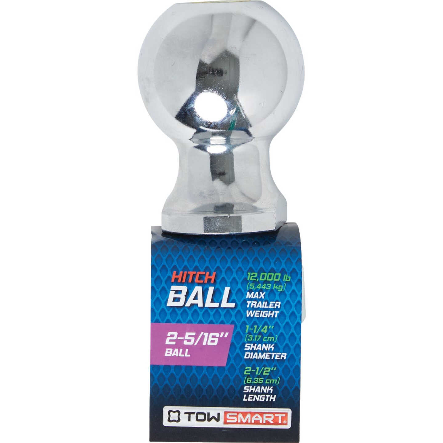 TowSmart Class IV 2-5/16 In. x 1-1/4 In. x 2-1/2 In. Hitch Ball, 12,000 Lb. Capacity Image 2