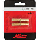 Milton 5/16 In. Brass Male Hose Splicer Image 2
