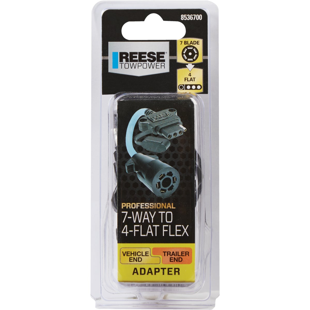 TowSmart ProClass 7-Blade to 4-Flat Plug-In Adapter with LED Tester Image 2