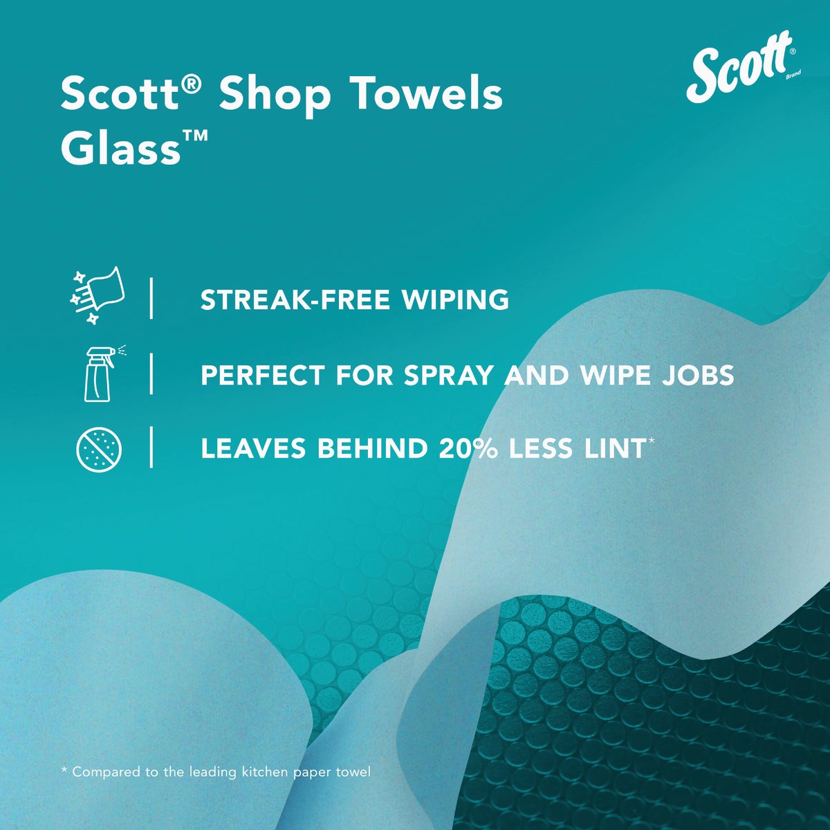 Scott 11 In. W x 8.6 In. L Glass Shop Towel (90-Count) Image 5