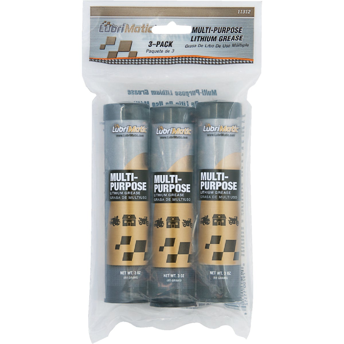 LubriMatic 3 Oz. Cartridge Multi-Purpose Lithium Grease (3-Pack) Image 1
