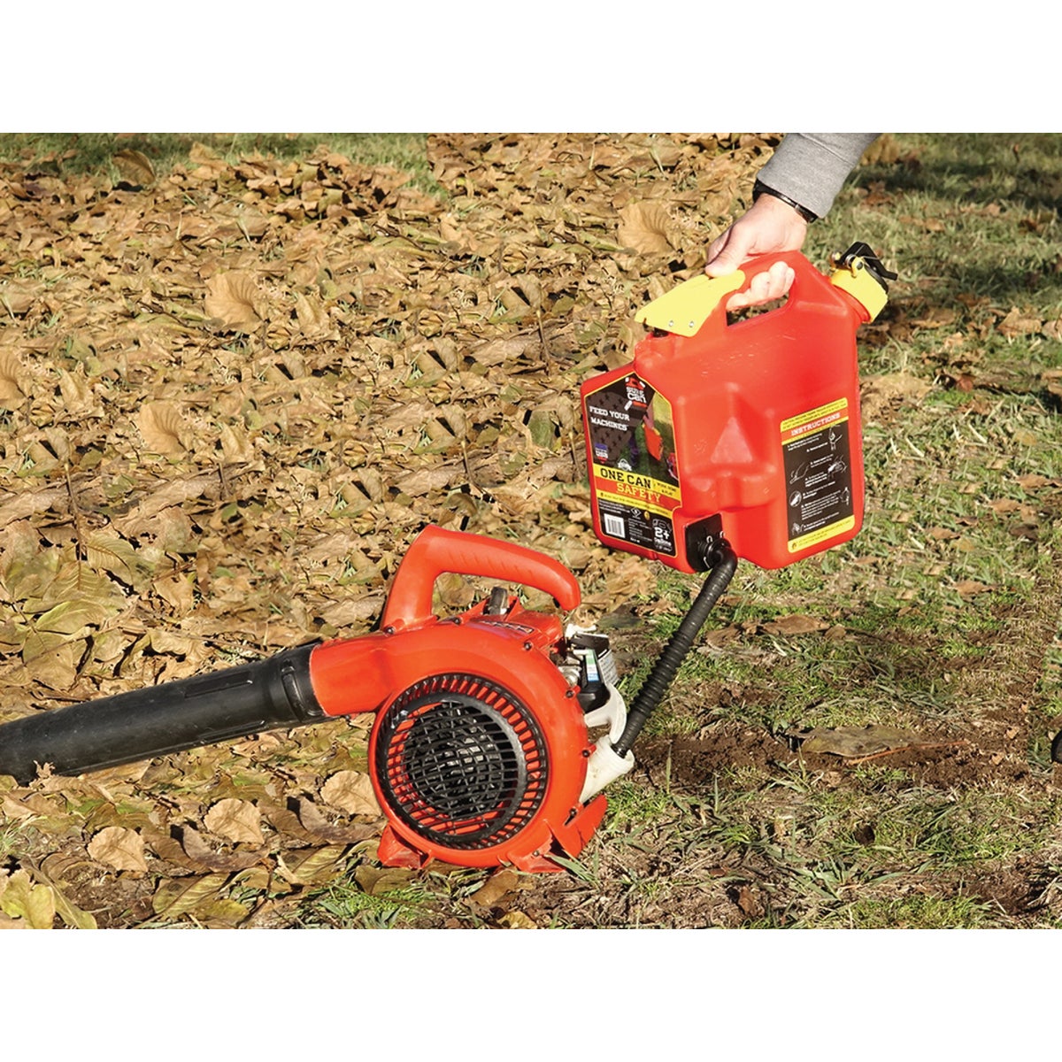 SureCan 2+ Gal. Plastic Gasoline Fuel Can, Red Image 2