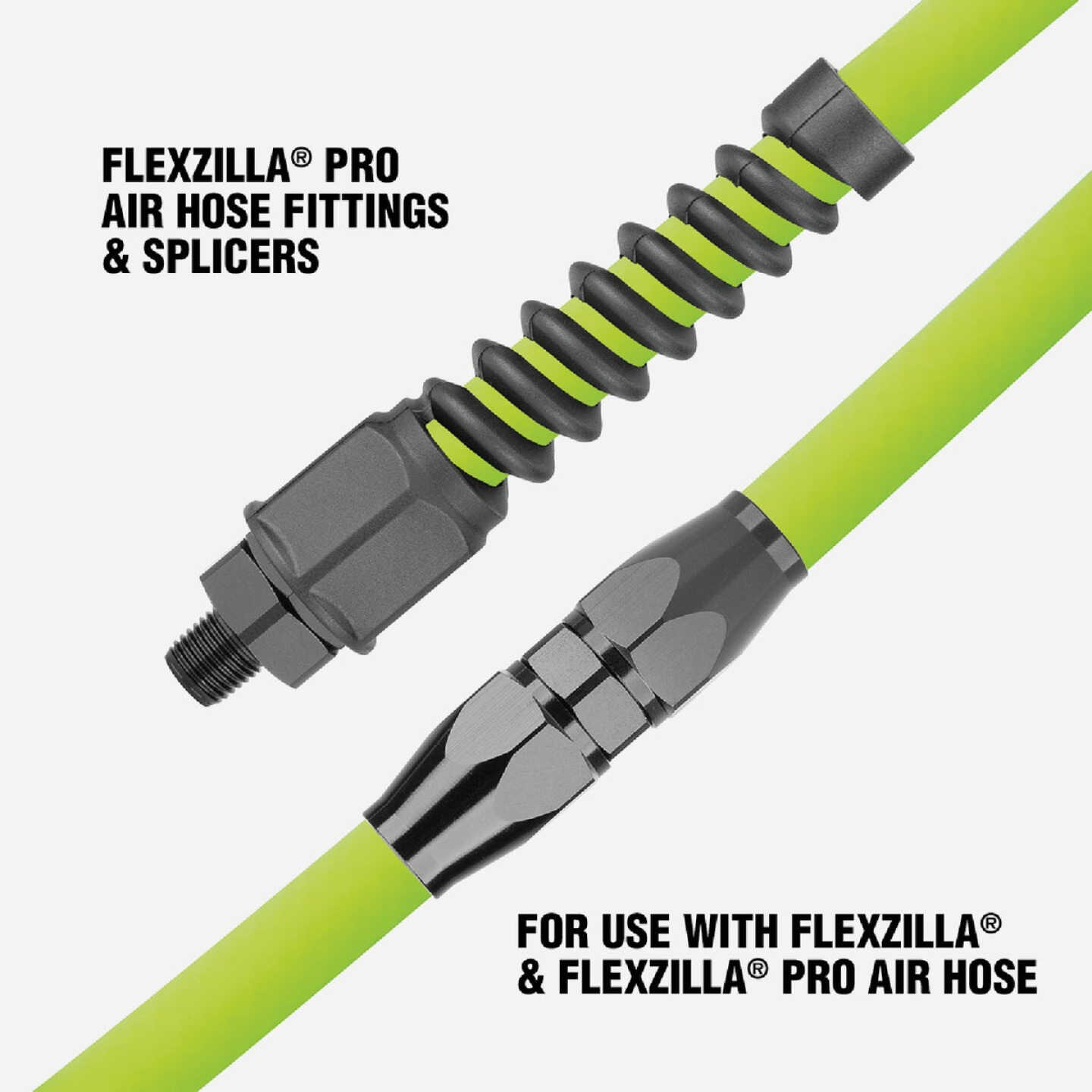 Flexzilla Pro 3/8 In. Barb Reusable Air Hose End with Ball Swivel Image 4
