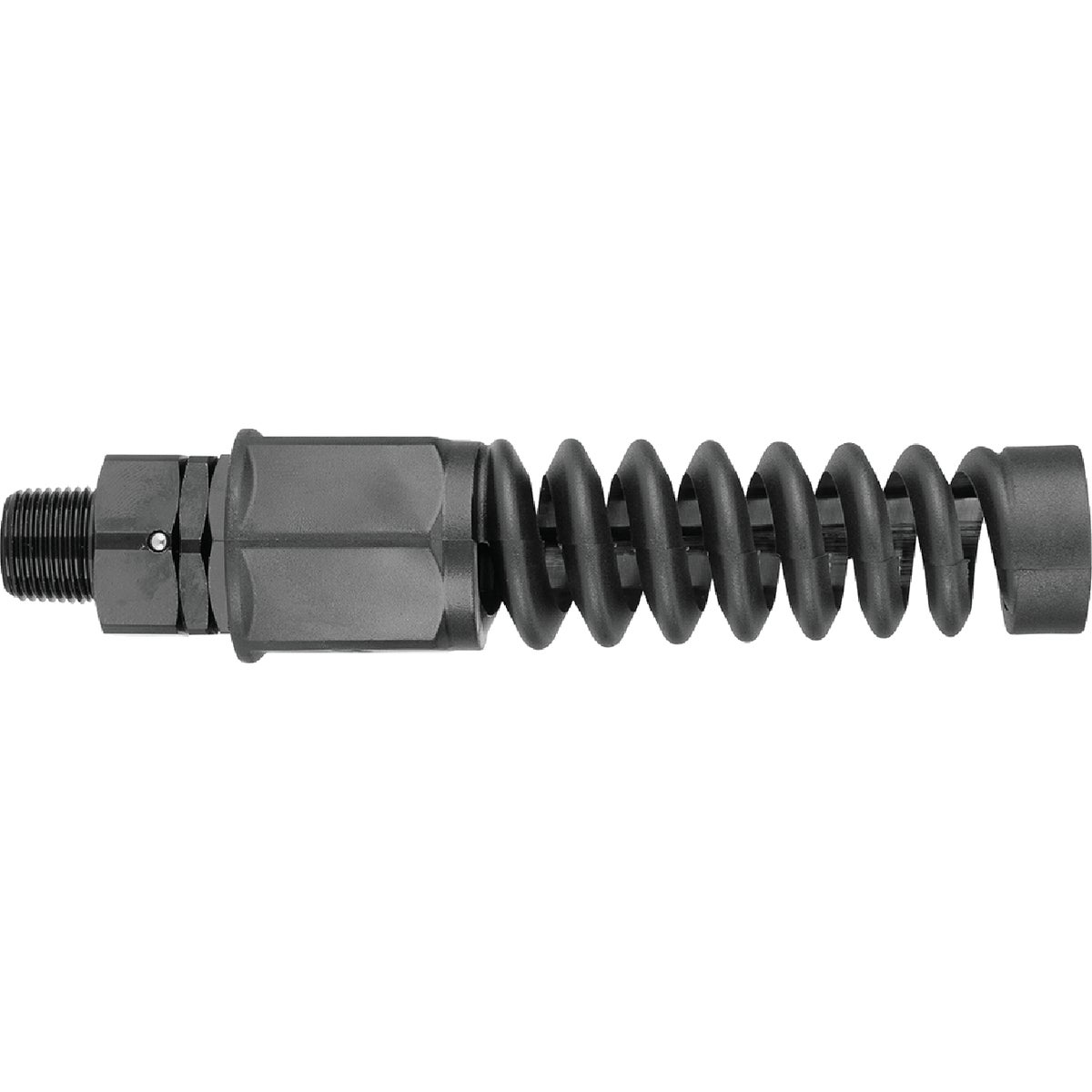 Flexzilla Pro 1/2 In. Barb 3/8 In. MNPT Reusable Air Hose End with Swivel Image 1