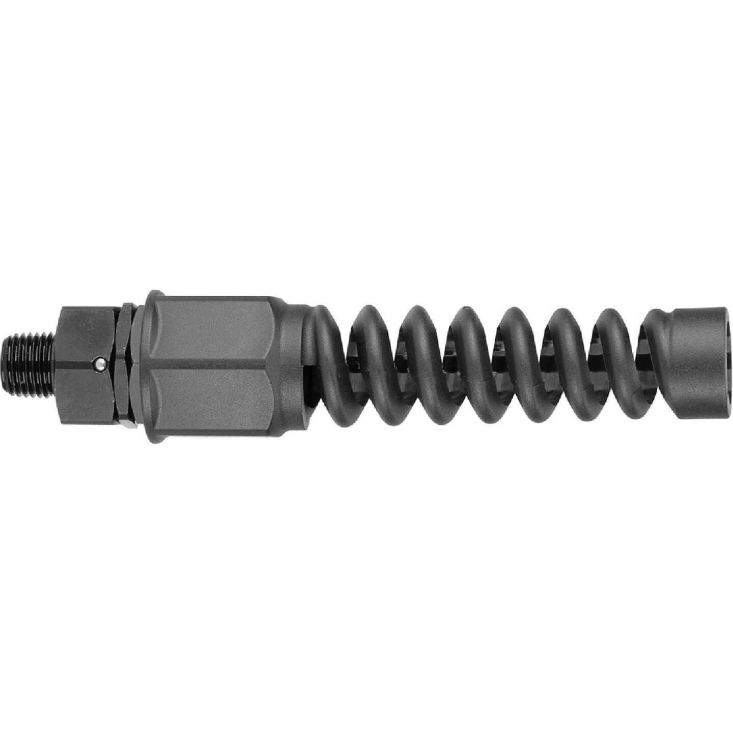 Flexzilla Pro 3/8 In. Barb 1/4 In. MNPT Reusable Air Hose End with Swivel Image 1