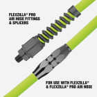Flexzilla Pro 3/8 In. Barb 1/4 In. MNPT Reusable Air Hose End with Swivel Image 4