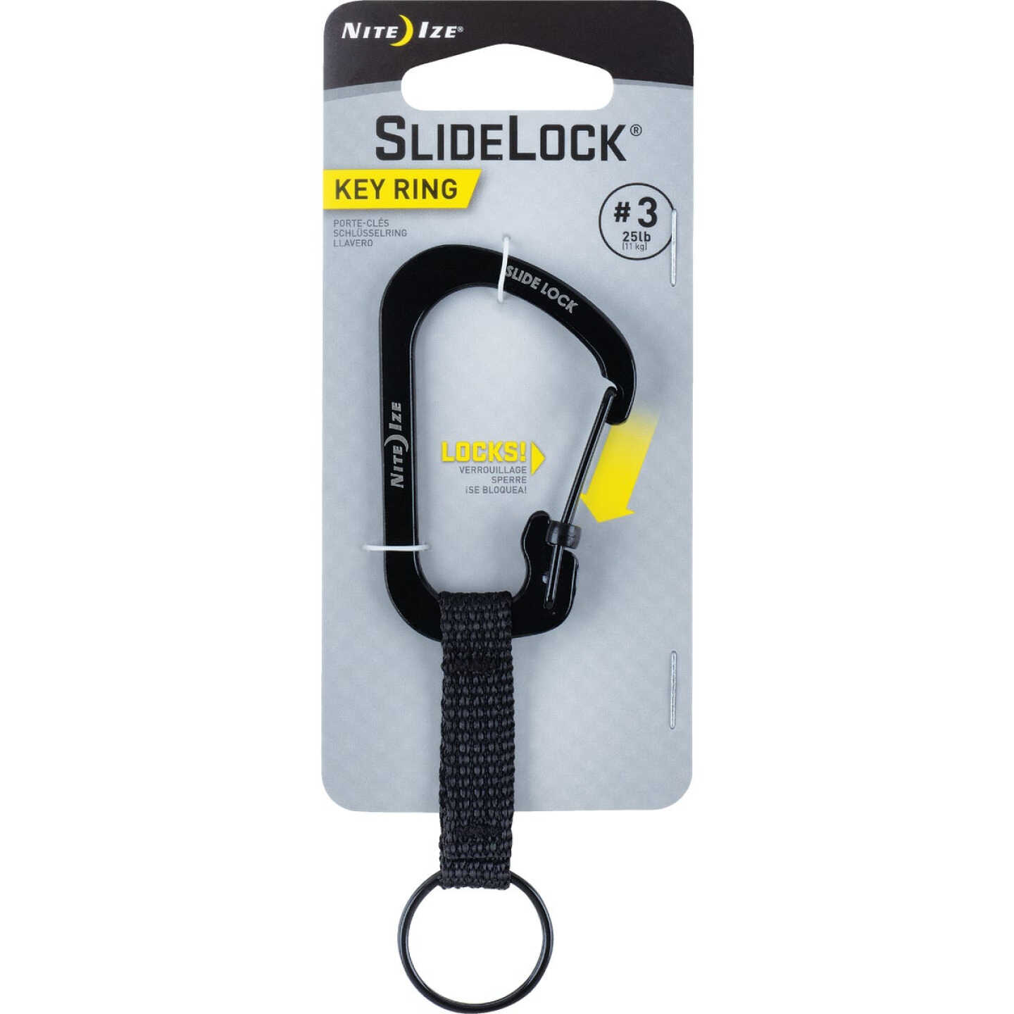 Nite Ize SlideLock C-Clip Key Ring Image 1