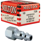 Milton M-Style 1/4" Female NPT Plug (10-Pack) Image 1