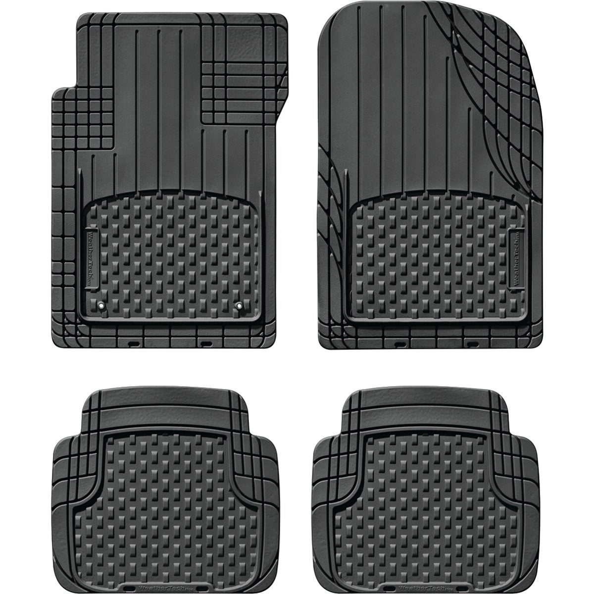 WeatherTech Trim-to-Fit Black Rubber Floor Mat (4-Piece)