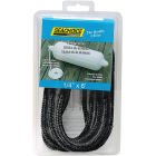 Seachoice 1/4 In. x 6 Ft. Double Braided Nylon Fender Line, Black (2-Pack) Image 1