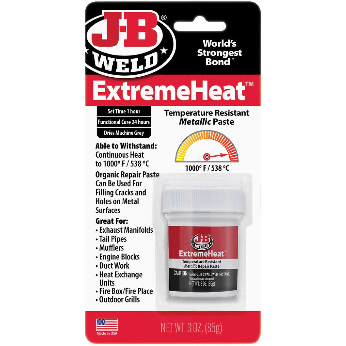J-B Weld ExtremeHeat 3 Oz. Metal Filler Image 1