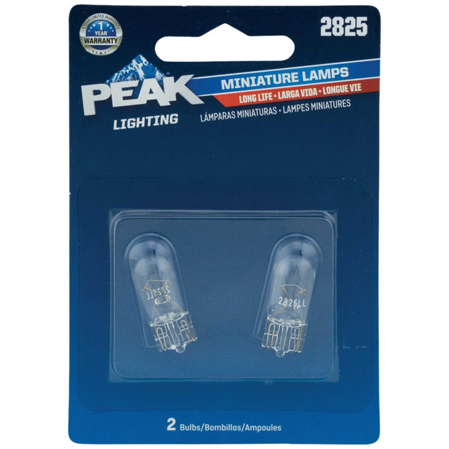 PEAK 2825 12V Mini Incandescent Automotive Bulb (2-Pack) Image 1