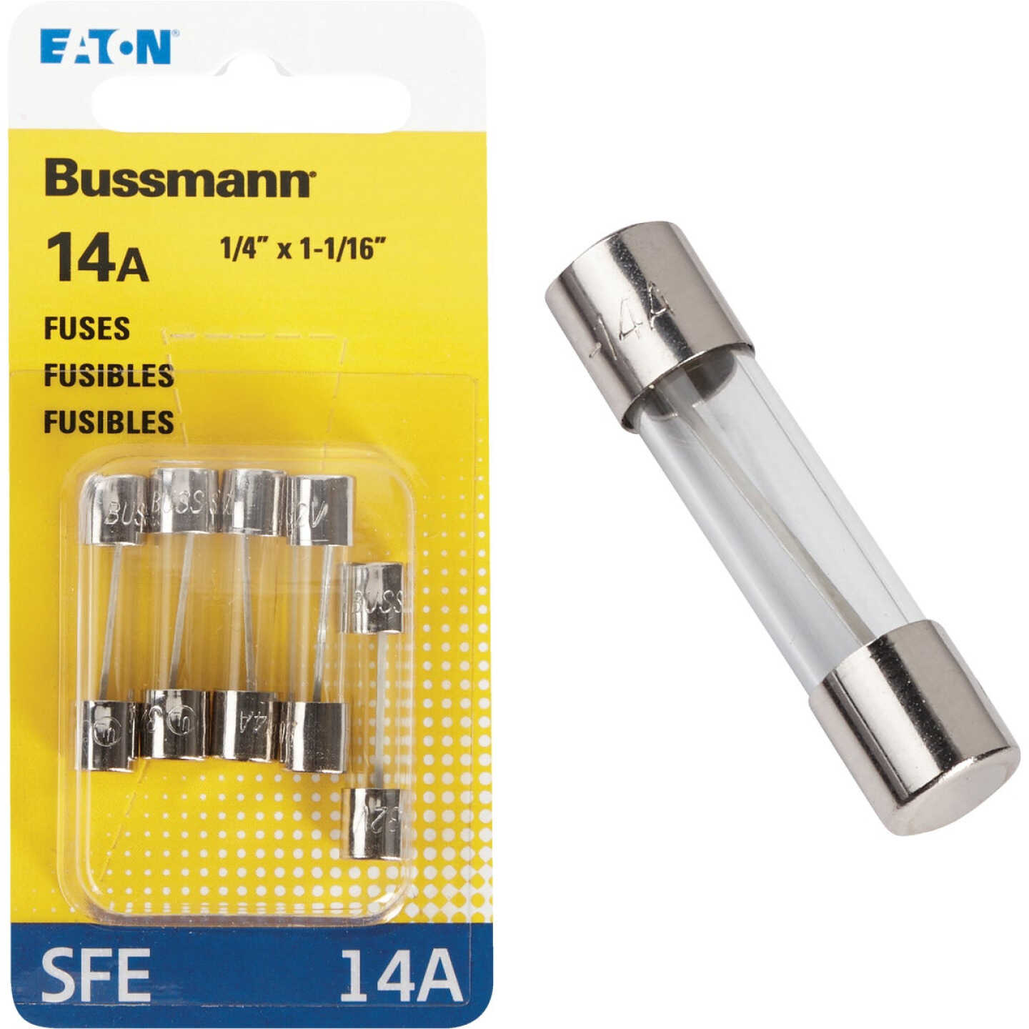 Bussmann 14A 32V SFE Glass Tube Automotive Fuse (5-Pack) Image 1