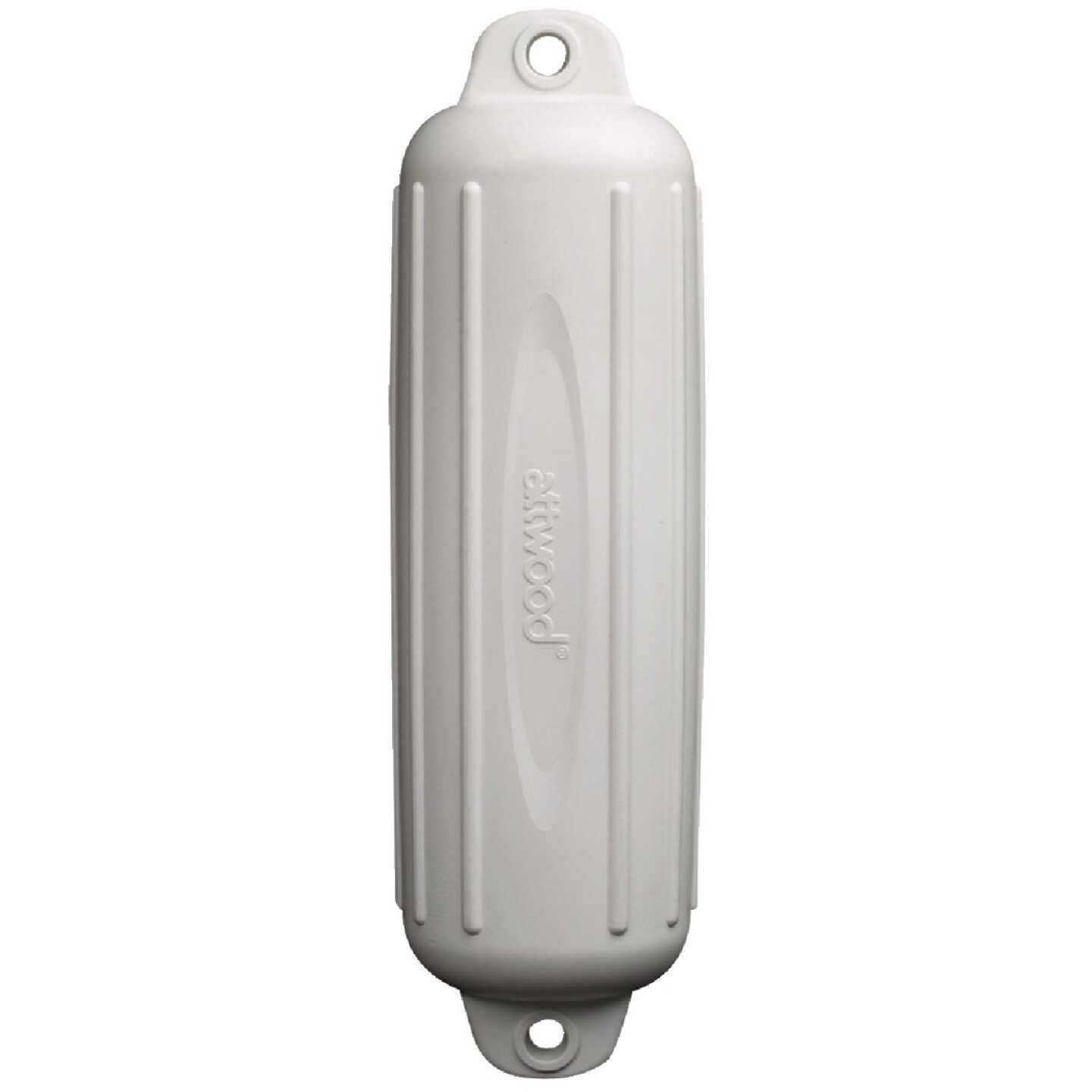 Seachoice 8-1/2 In. x 27 In. White Twin Eye Boat Fender Image 1