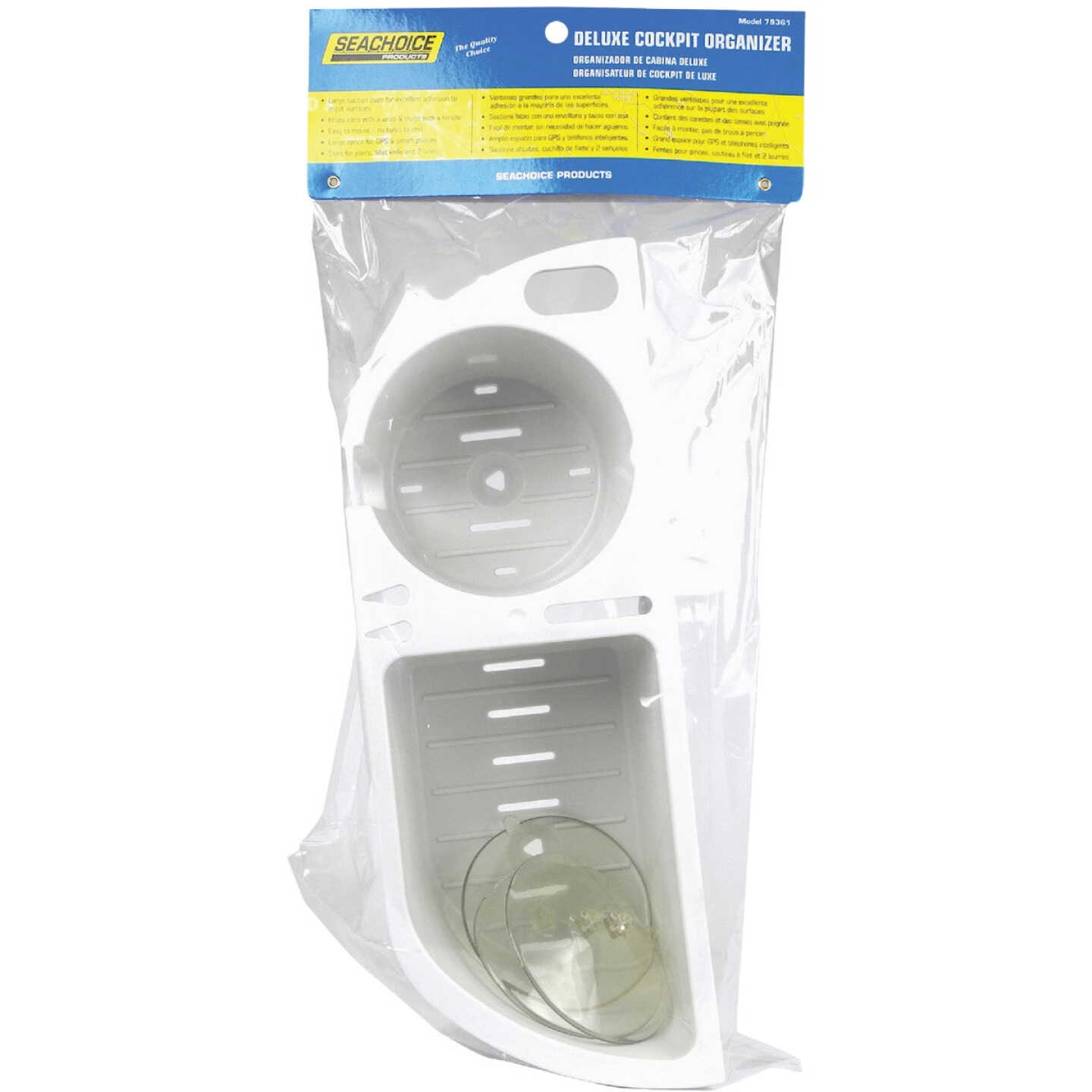 Seachoice Cruisin' Caddy White Plastic Drink Holder and Storage Holder Image 1