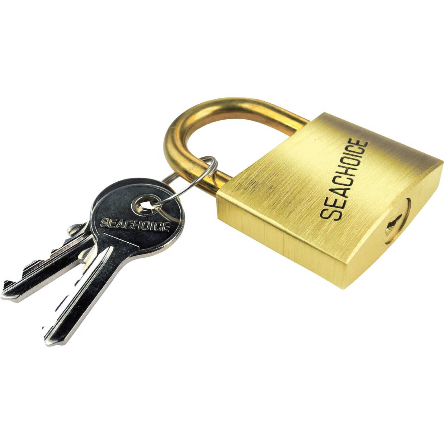 Seachoice 2 In. Solid Brass Body & Hasp Padlock Image 1