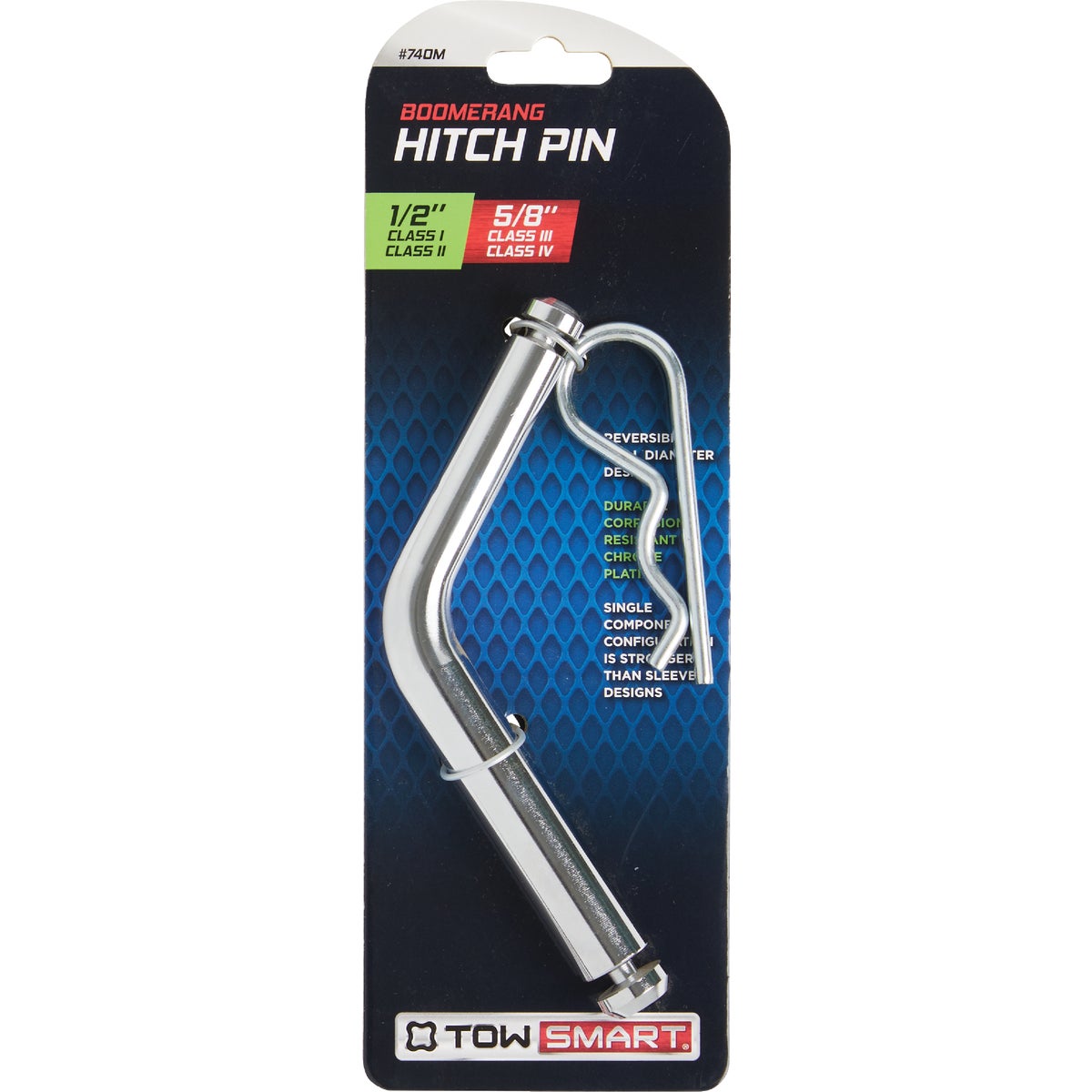 TowSmart Boomerang Hitch Pin with Clip Image 2