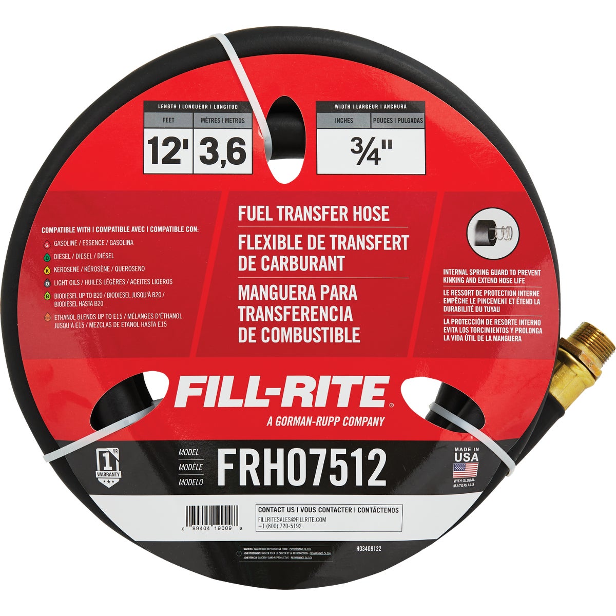 Fill-Rite 3/4 In. x 12 Ft. Fuel Transfer Hose Image 2