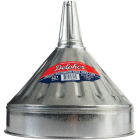 Delphos Heavy-Duty 6 Qt. Galvanized Steel Funnel with Center Spout Image 2