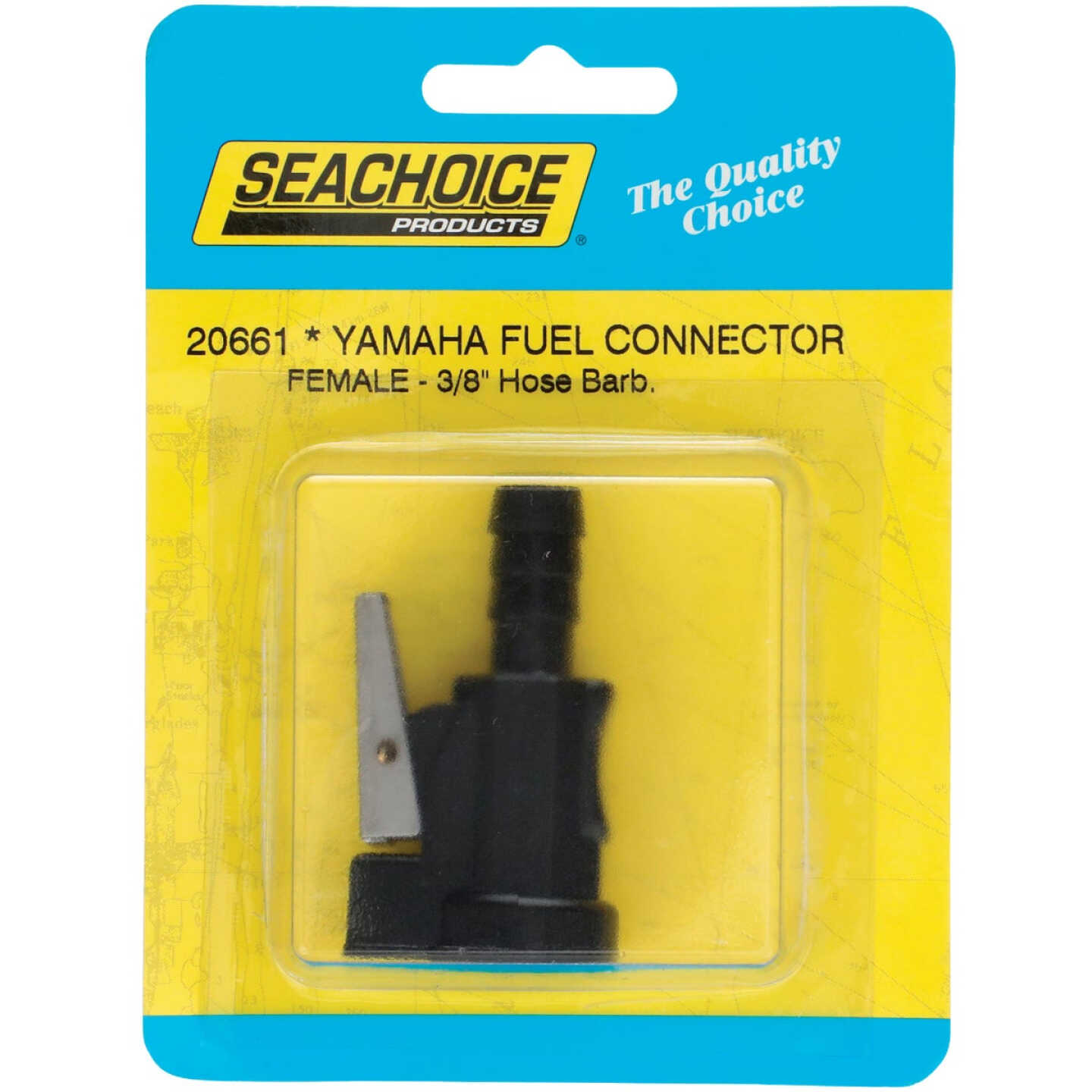Seachoice 3/8 In. Female Hose Barb Yamaha/Mercury/Mariner Fuel Connector Image 1