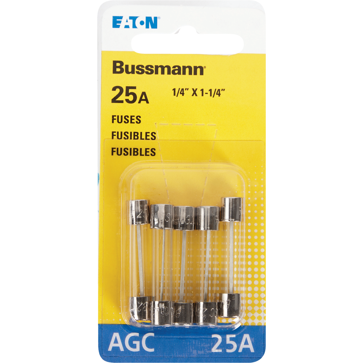 Bussmann 25A 32V AGC Glass Tube Automotive Fuse (5-Pack) Image 2