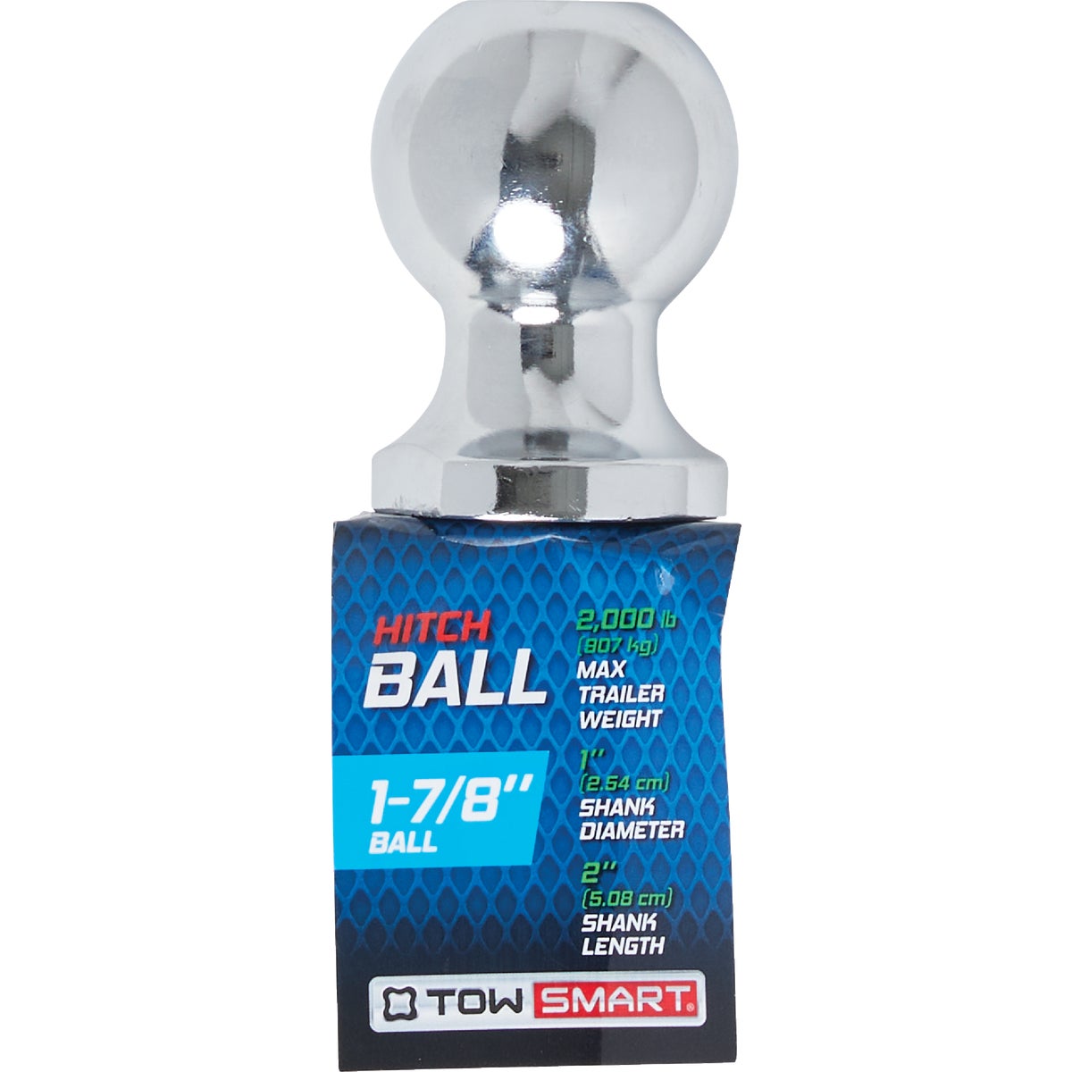 TowSmart Class I 1-7/8 In. x 1 In. x 2 In. Hitch Ball, 2000 Lb. Capacity Image 2