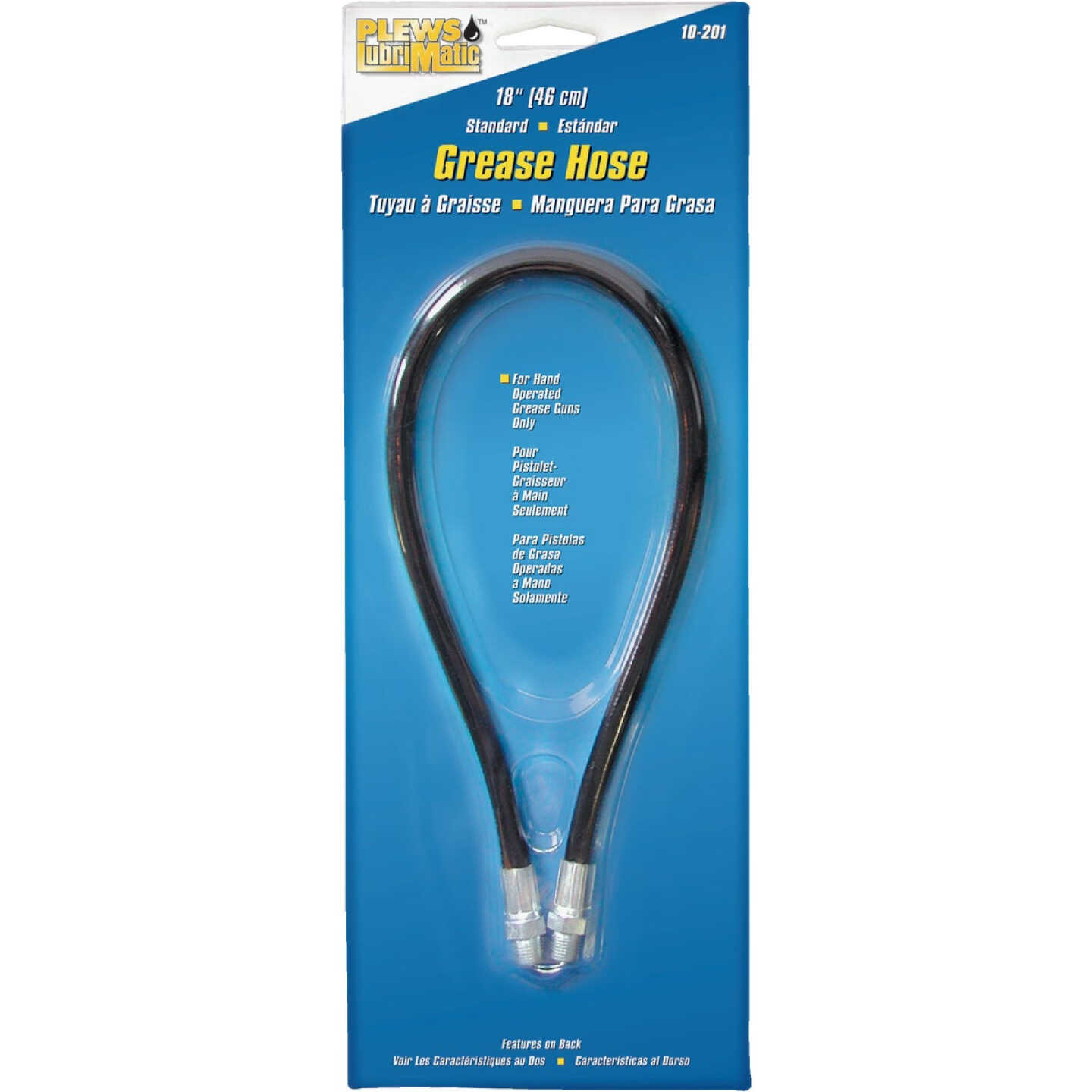 Plews Lubrimatic 18" 10,000 Psi Grease Hose Image 2