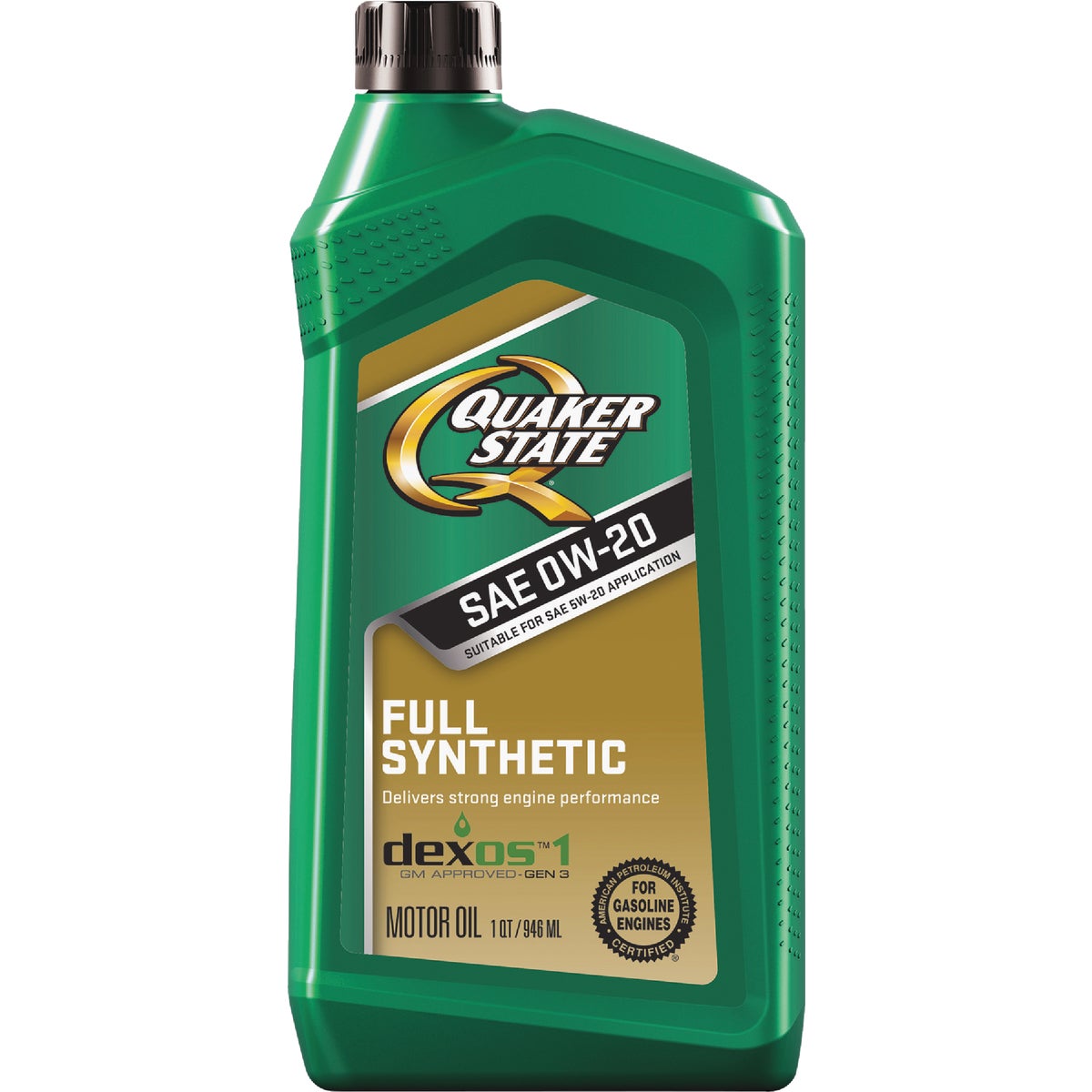 Quaker State Full Synthetic 0W-20 Motor Oil, 1 Qt. Image 1