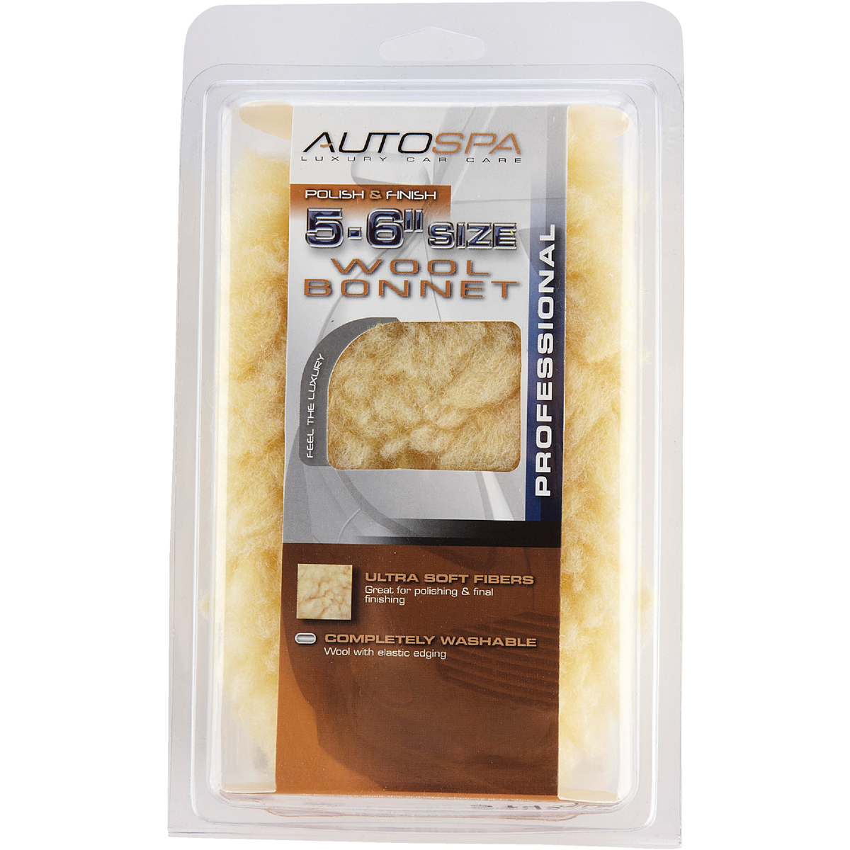  Auto Spa 5" To 6" Washable Wool Polishing Bonnet Image 2