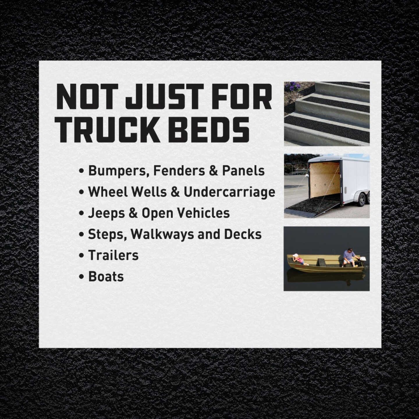 PEAK Herculiner Gal. Brush-On Bed Liner Kit, Black Image 2