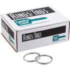 Lucky Line Tempered Steel Nickel-Plated 1-3/8 In. Key Ring (100-Pack) Image 1