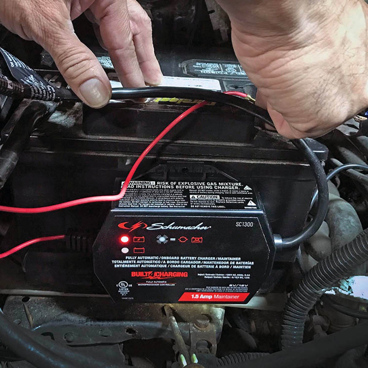  Schumacher Automatic 12V 1.5A Auto Battery Charger/Maintainer Image 5