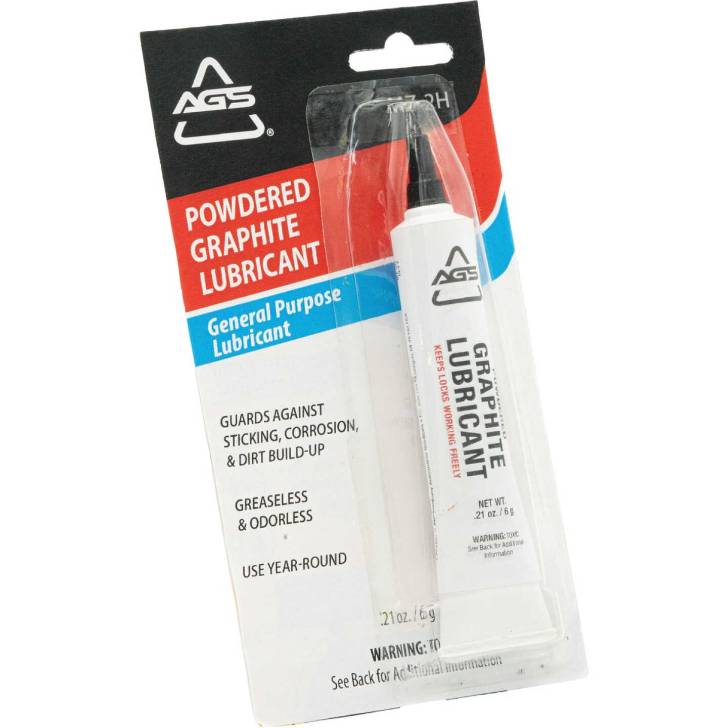 AGS 0.21 Oz. Tube Powdered Graphite Dry Lubricant Image 6