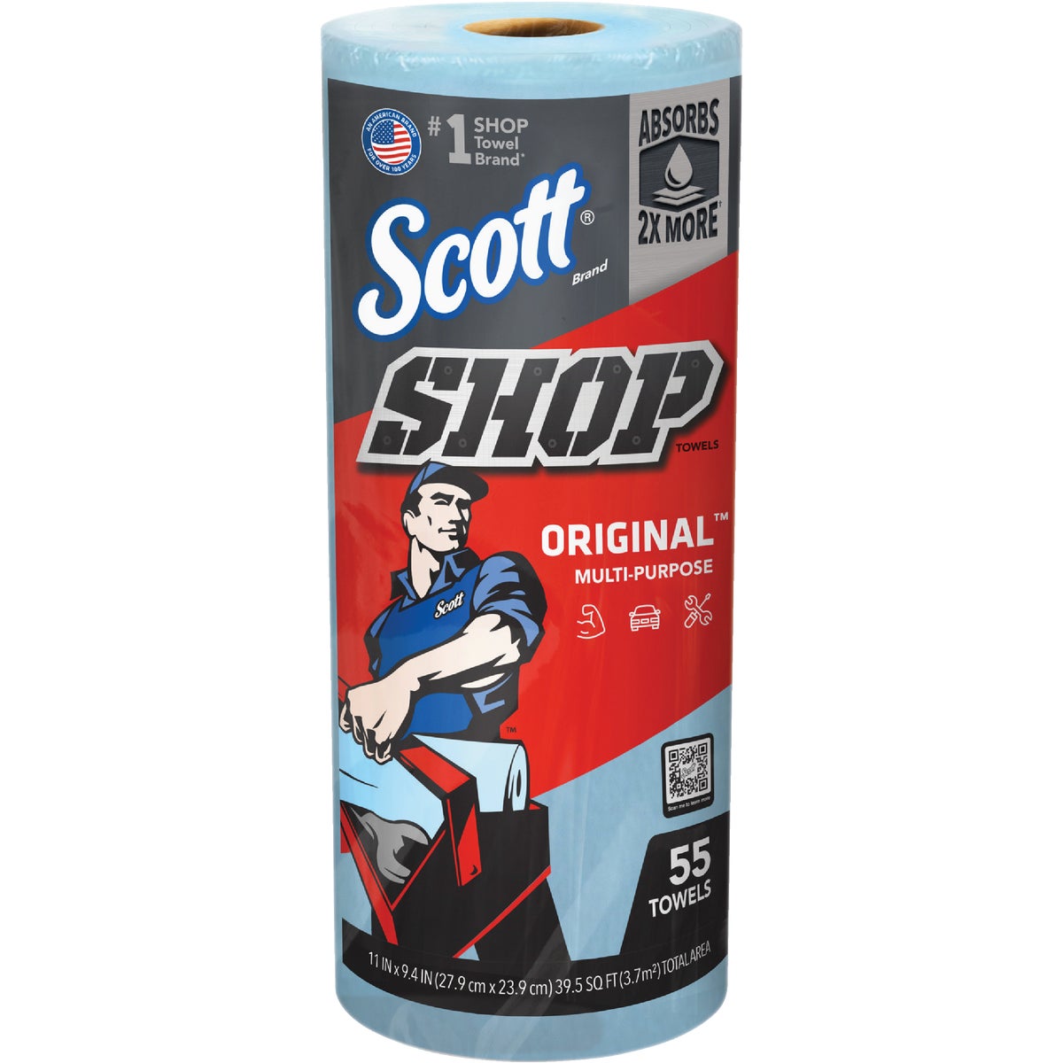 Scott 11 In. W x 9.4 In. L Disposable Original Shop Towel (55-Sheets)