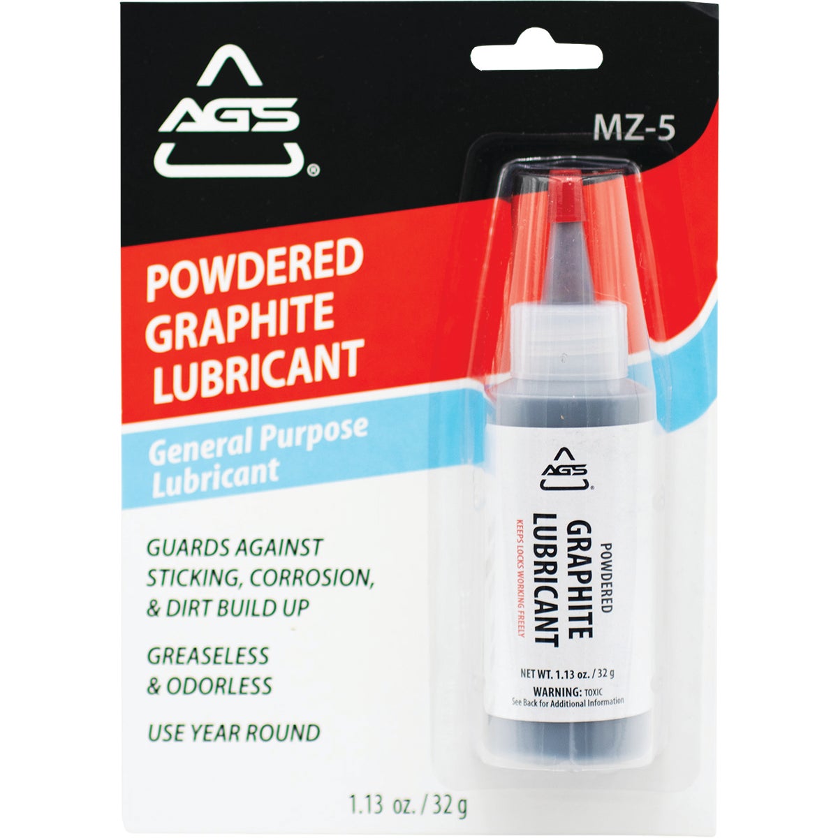 AGS 1.13 Oz. Bottle Powdered Graphite Dry Lubricant