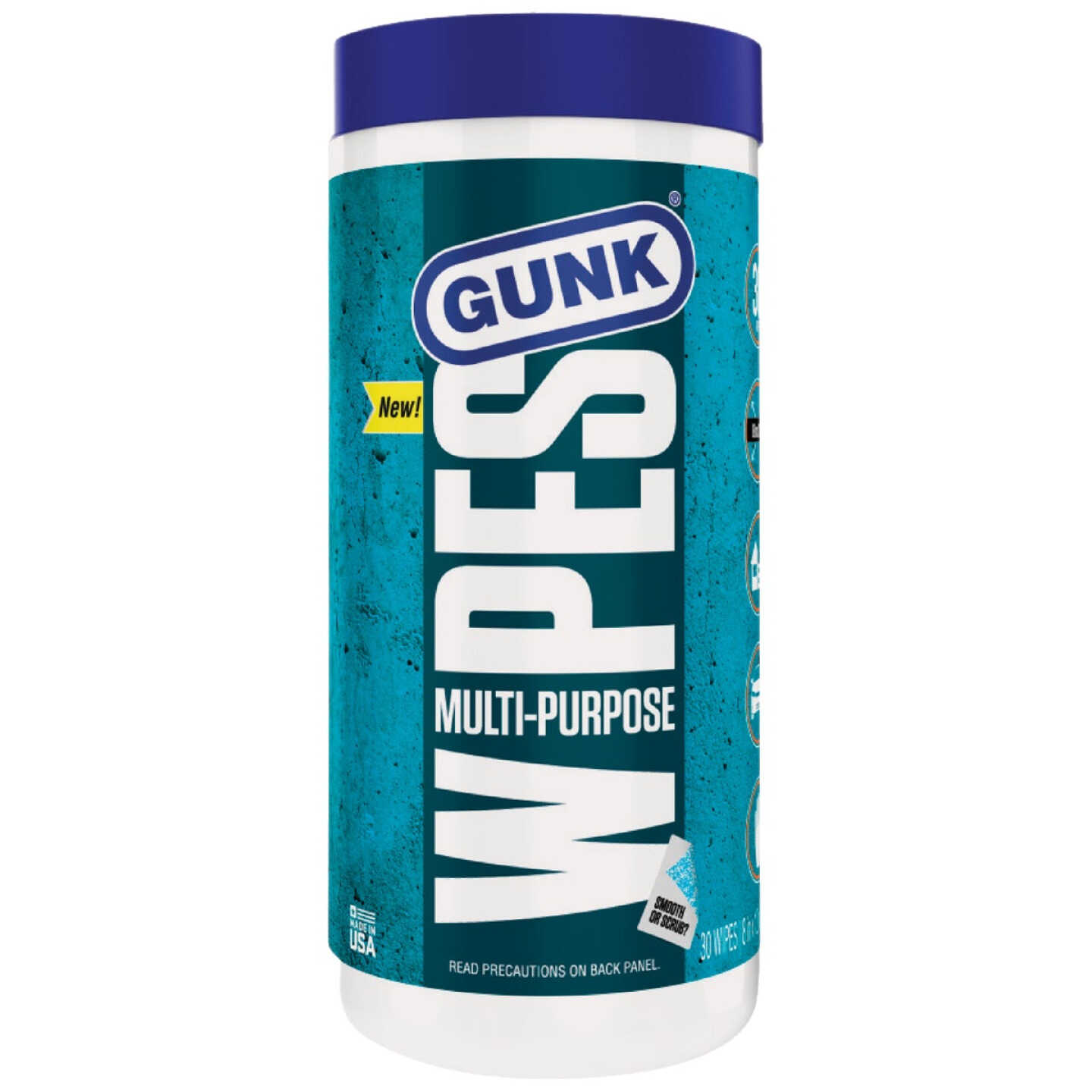 Gunk Citrus 8 In. x 12 In. Multi-Purpose Wipes (30-Count) Image 1