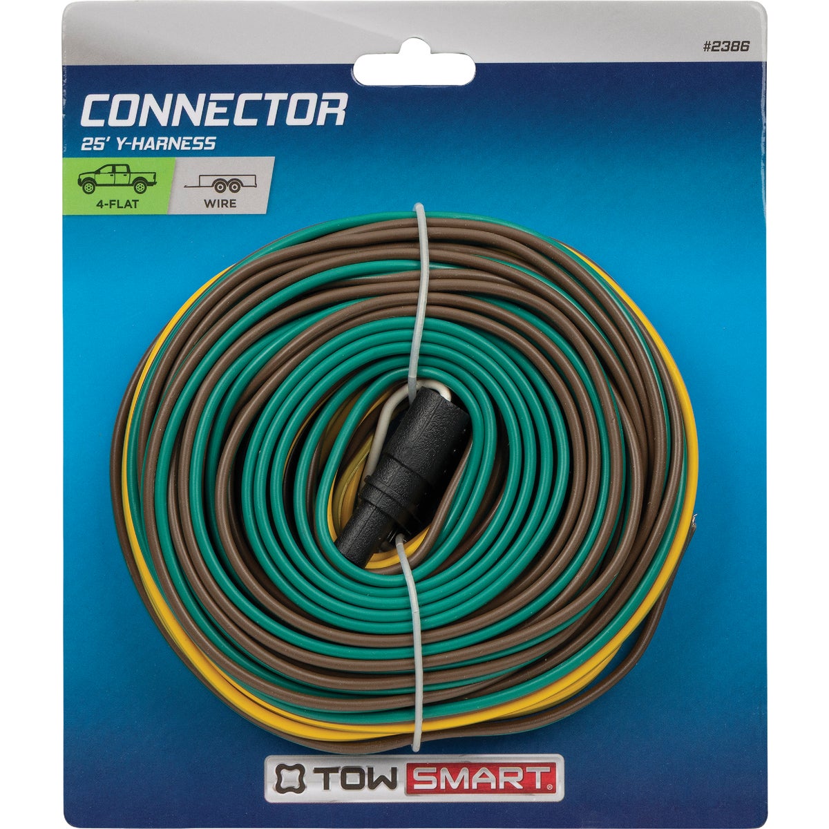 TowSmart 4-Flat 25 Ft. Trailer End Y-Harness