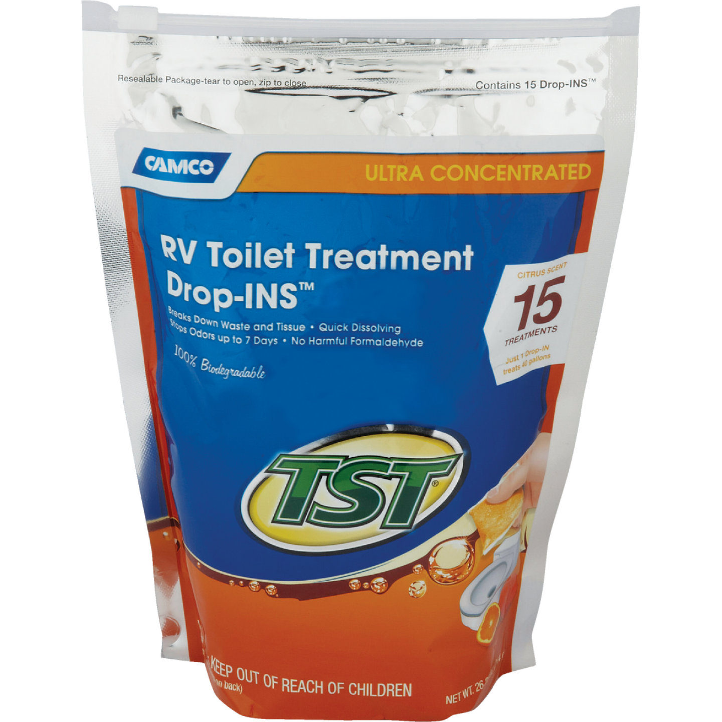 TST Ultra Concentrated RV Tank Treatment Drop-INS (15-Pack) Image 1