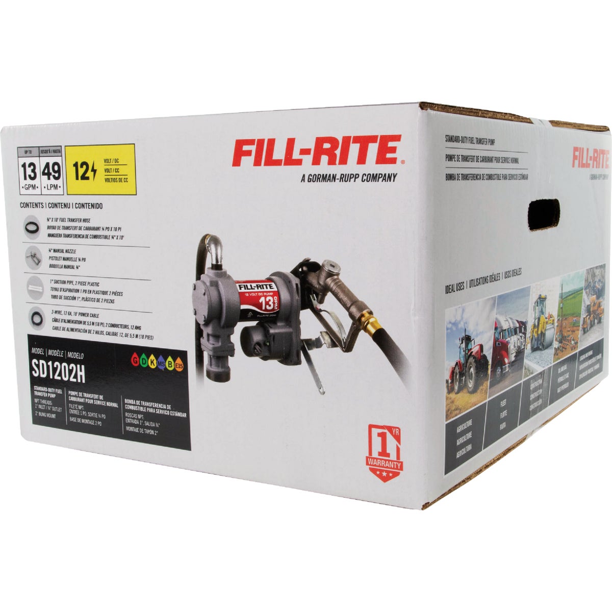 Fill-Rite 12V DC Fuel Transfer Pump with Nozzle Image 3