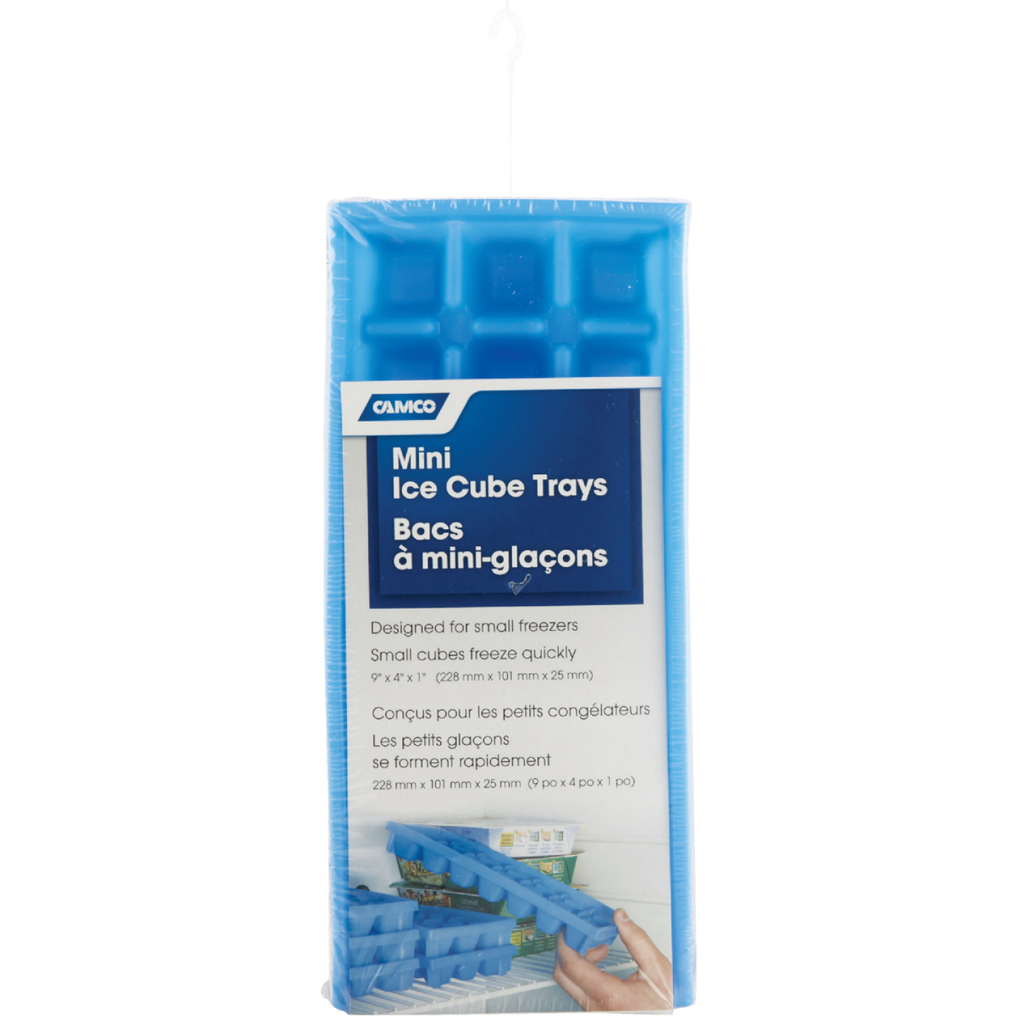 Camco 9 In. L x 4 In. RV Mini Ice Cube Tray, (2-Pack) Image 2