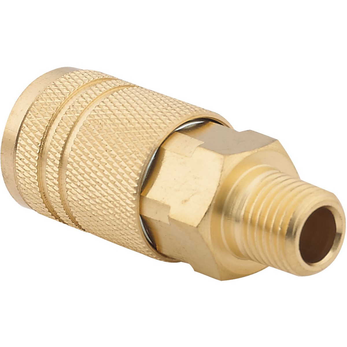 Tru-Flate Industrial/Milton Series Push-to-Connect 1/4 In. MNPT Coupler Image 2