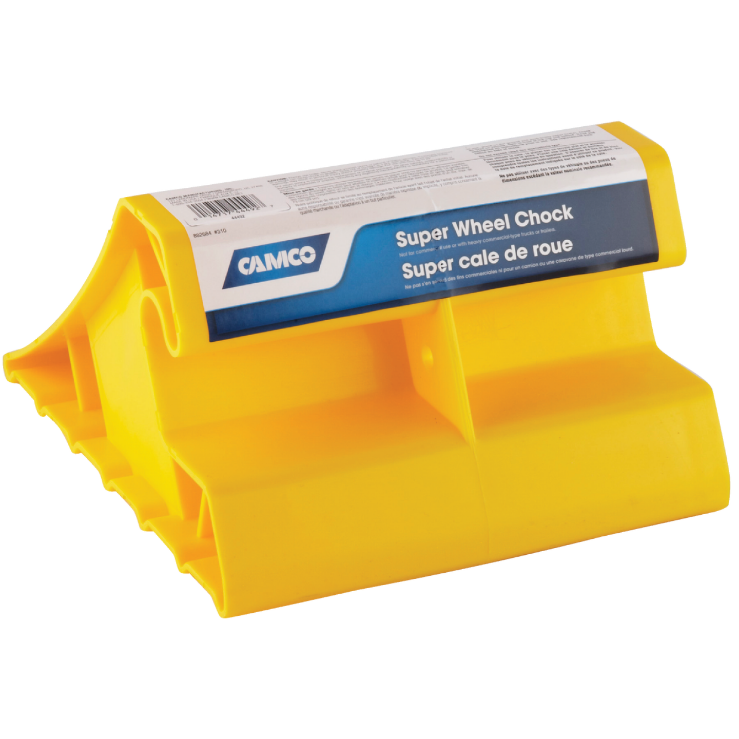 Camco Yellow Polypropylene Super RV Wheel Chock Image 1