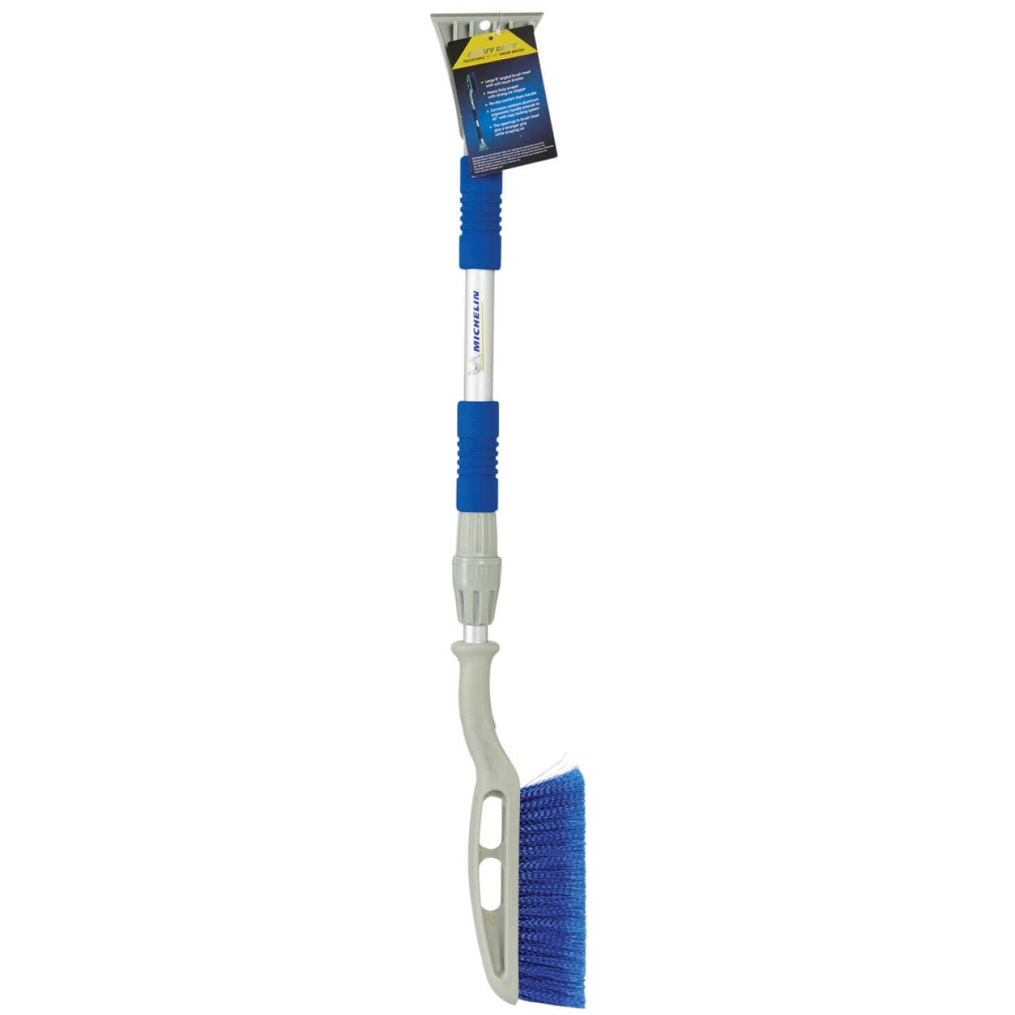 Michelin 45 In. Steel Heavy-Duty Telescopic Snowbrush with Ice Scraper Image 2