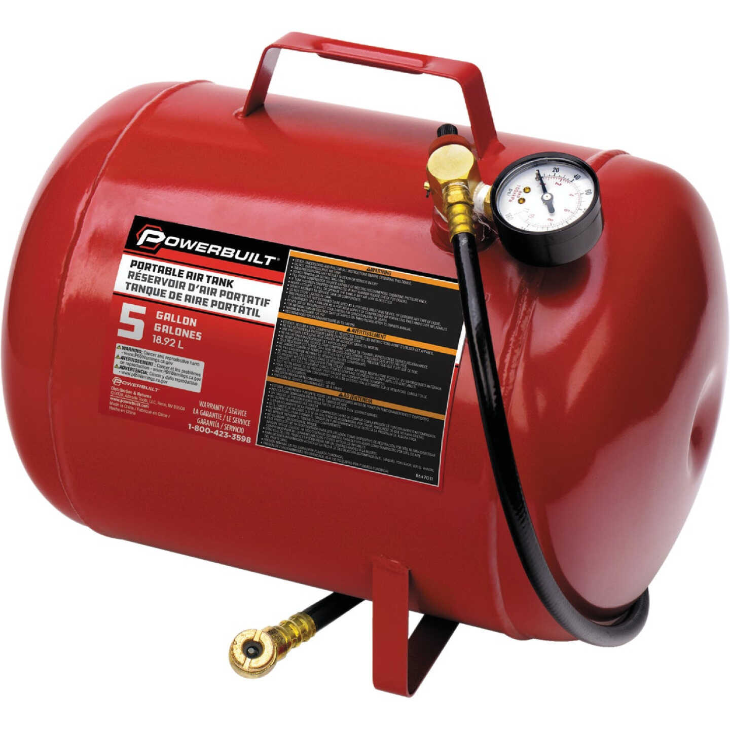 Powerbuilt 5 Gallon Portable Shop Air Tank Image 1