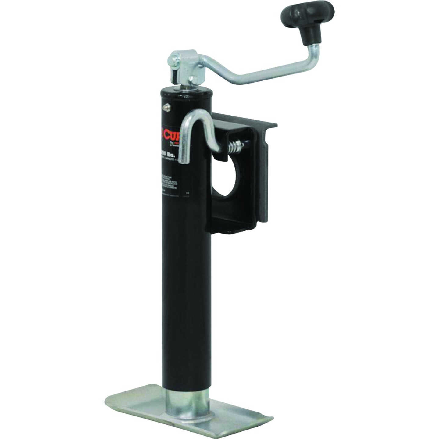 Curt 2000 Lb. Bracket-Mount Swivel Jack With Top Handle, 10 In. Travel Image 1