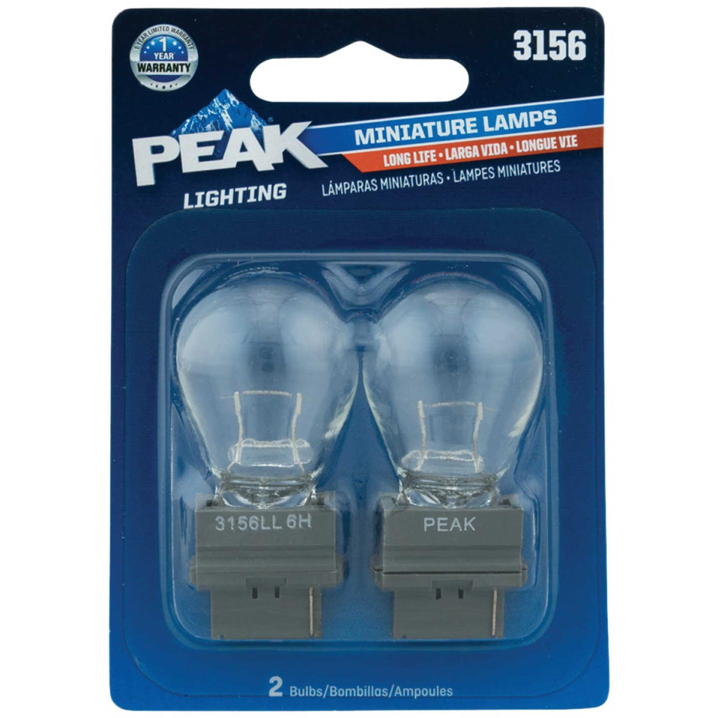PEAK 3156 12.8V Mini Incandescent Automotive Bulb (2-Pack) Image 1